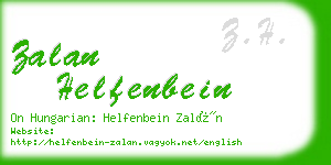 zalan helfenbein business card